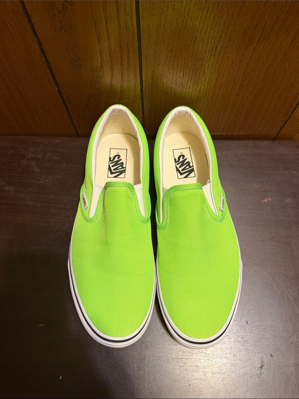 Vans Slip On Neon Green